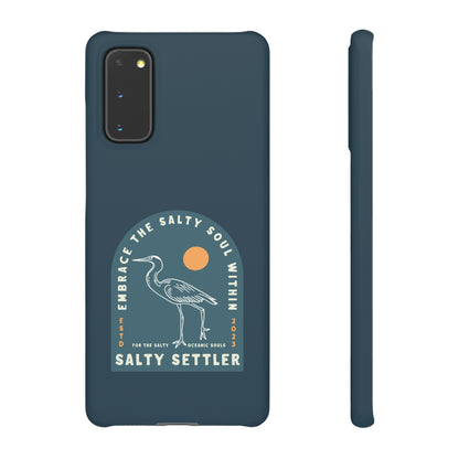 The Heron Pacific Blue - Snap Cases