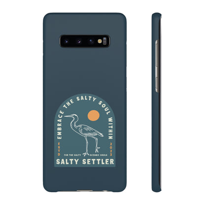 The Heron Pacific Blue - Snap Cases