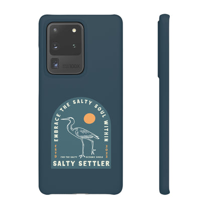 The Heron Pacific Blue - Snap Cases