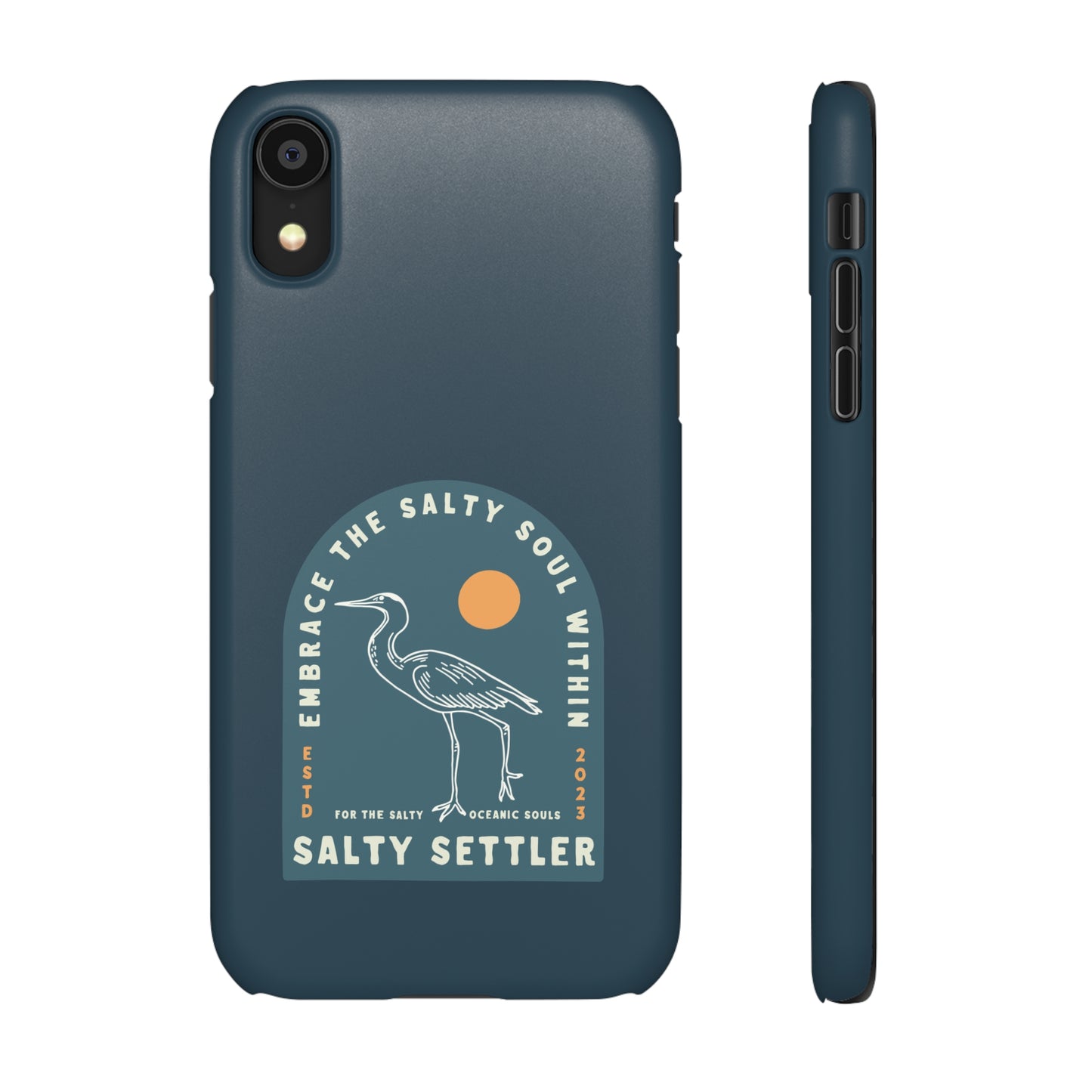 The Heron Pacific Blue - Snap Cases