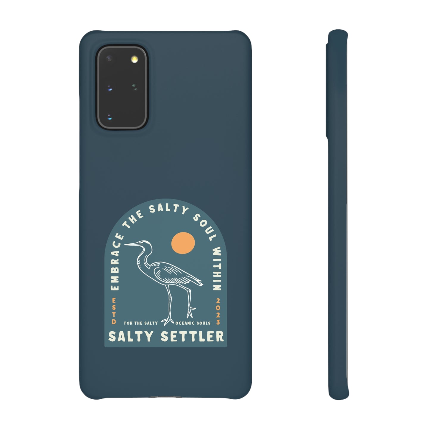 The Heron Pacific Blue - Snap Cases