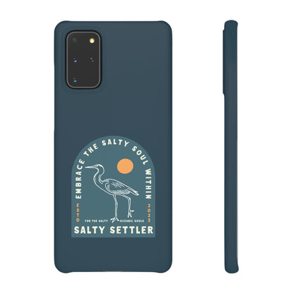 The Heron Pacific Blue - Snap Cases