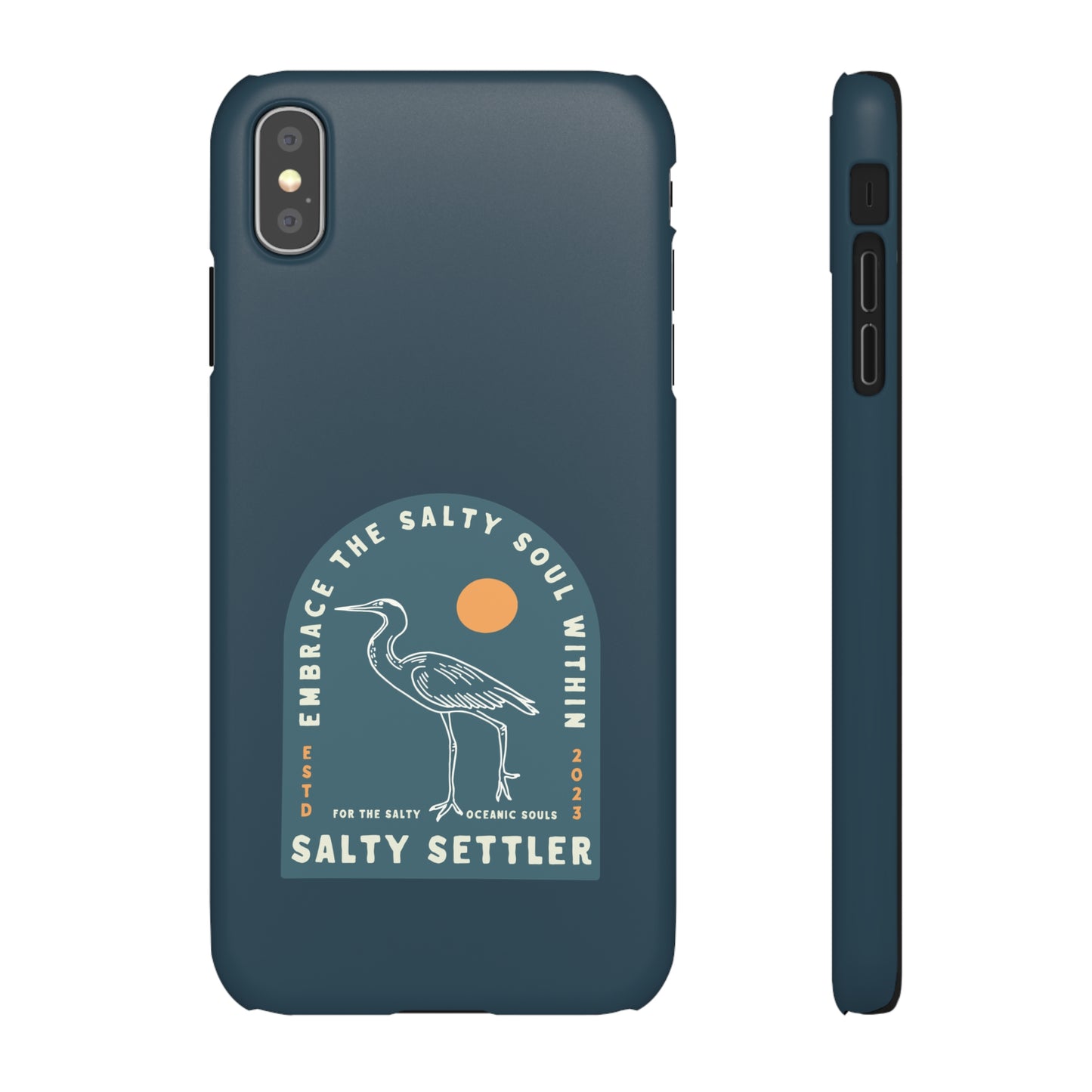 The Heron Pacific Blue - Snap Cases